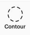 contour icon in cricut design space app 