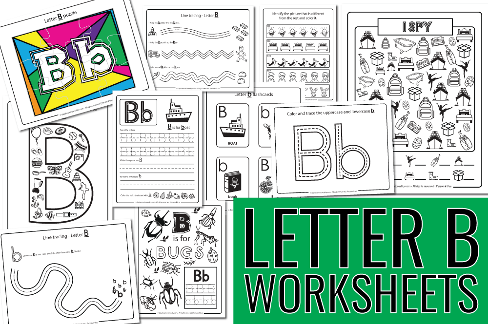 letter b worksheets featured image 