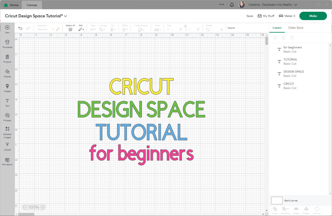 Complete Cricut Design Space Tutorial For Beginners – 2024 – Daydream ...