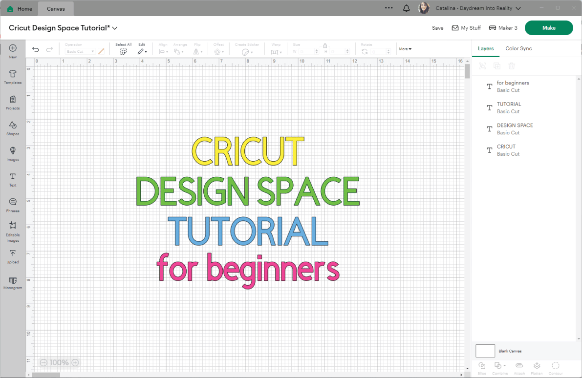 Cricut Design Space tutorial for beginners featured image.