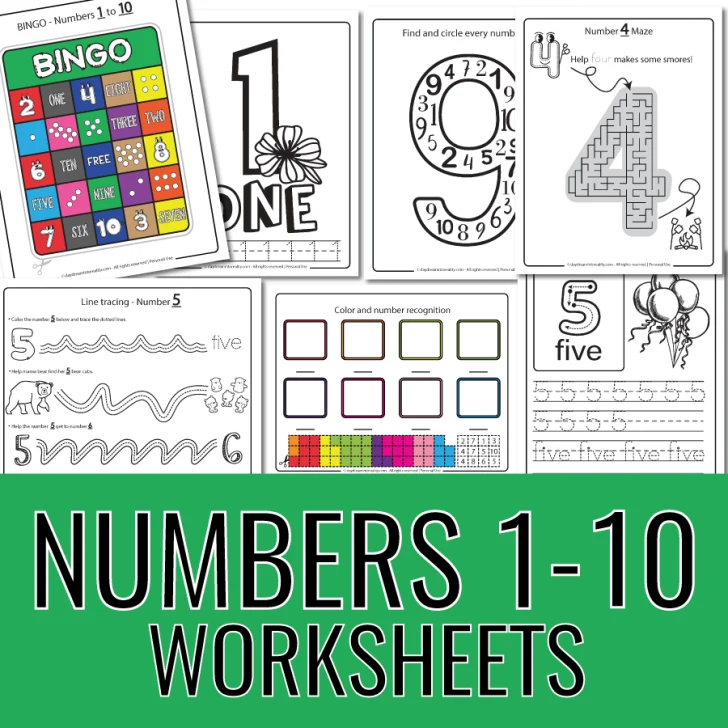 numbers 1 - 10 worksheets free printables featured image 1 x 1 ratio