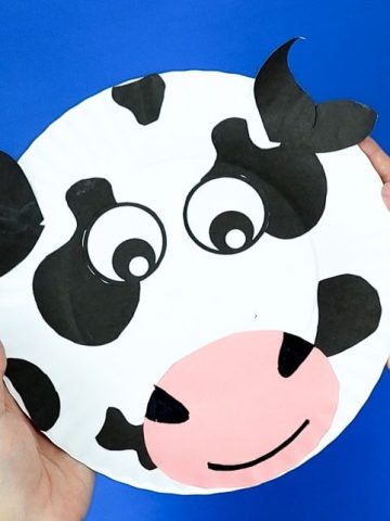 Paper Plate Cow Craft | Free Template! – Daydream Into Reality