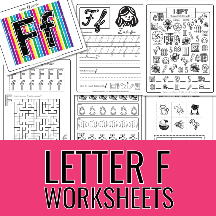 letter f worksheets free printables