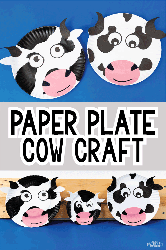 Paper Plate Cow crat tutorial featured images