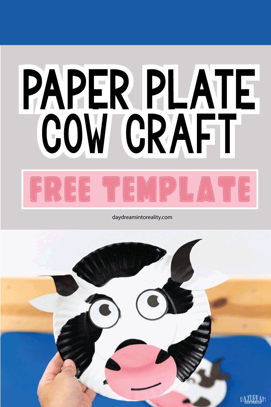 Paper Plate Cow Craft | Free PDF Template! – Daydream Into Reality