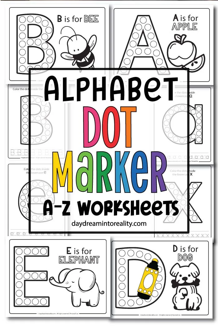 Make learning the alphabet fun and colorful with these free printable dot marker worksheets! Kids will love coloring and tracing their way through each letter. Perfect for home or classroom use.