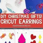 image for pinterest: how to make beautiful earrings with cricut.