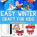 paper plate snow crafts for kids for winter and Christmas