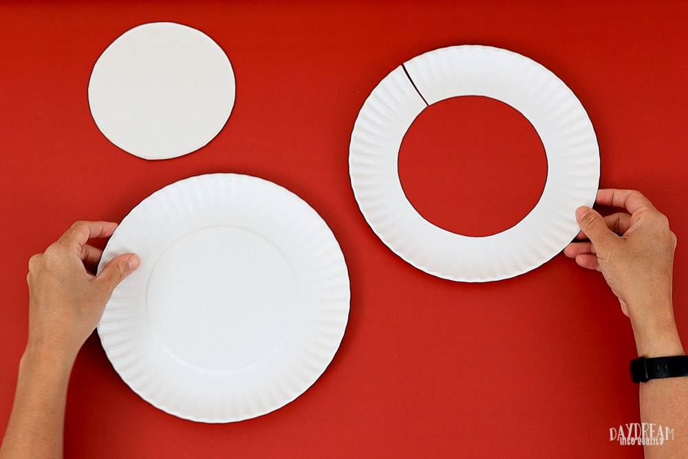 paper plates for snowman craft