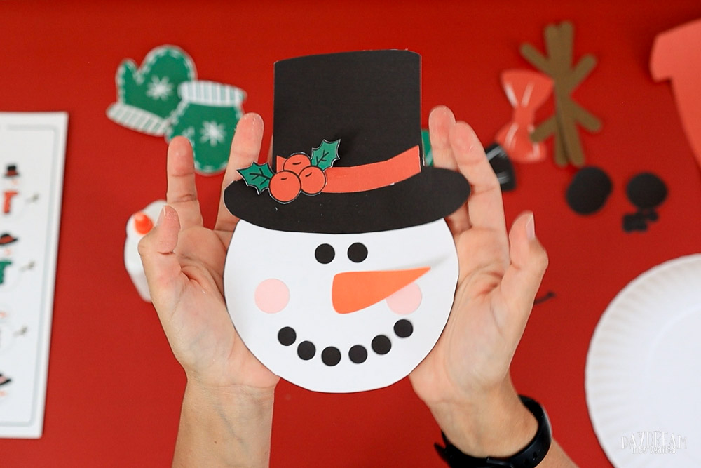 snowman paper plate craft for kids (only the head)