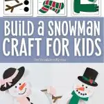 Paper Plate Snowman Craft for kids - Image for Pinterest