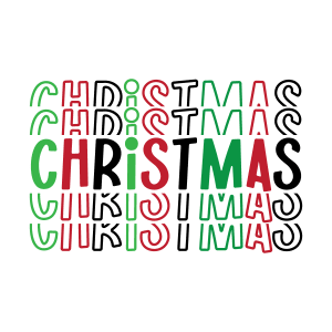 Christmas Free SVG_Christmas stacked