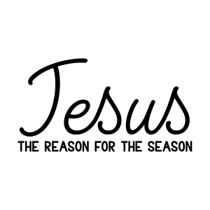 Christmas Free SVG_Jesus the reason for the season