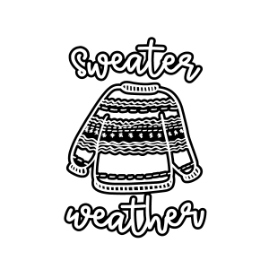 Christmas Free SVG_Sweater weather