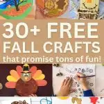 Discover over 30 amazing fall crafts and activities for kids! From easy DIY pumpkin crafts to fun leaf suncatchers, these projects are designed to spark creativity and celebrate the beauty of autumn. Perfect for preschool and elementary ages, each craft includes free printable templates for a stress-free crafting experience at home or in the classroom.