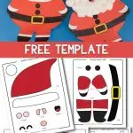 Paper Build a Santa Craft For Kids - Pinterest Image