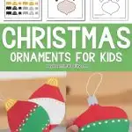 Paper Christmas Ornament Craft for Kids - Pinterest Image