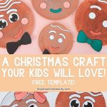 gingerbread man craft for kids with paper plate - Pinterest image