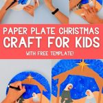 Pinterest Image: Paper Plate Nativity Craft For Kids