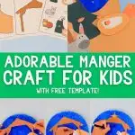 Pinterest Image: Paper Plate Nativity Craft For Kids