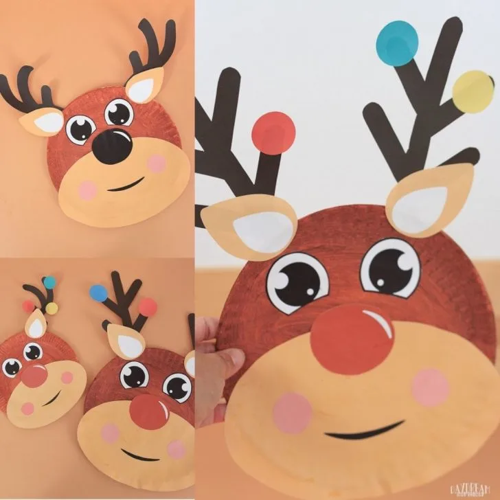 Paper Plate Reindeer Craft For Kids Featured Image Square
