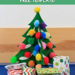 3D Cardboard Christmas Tree Craft for Kids - Pinterest Image