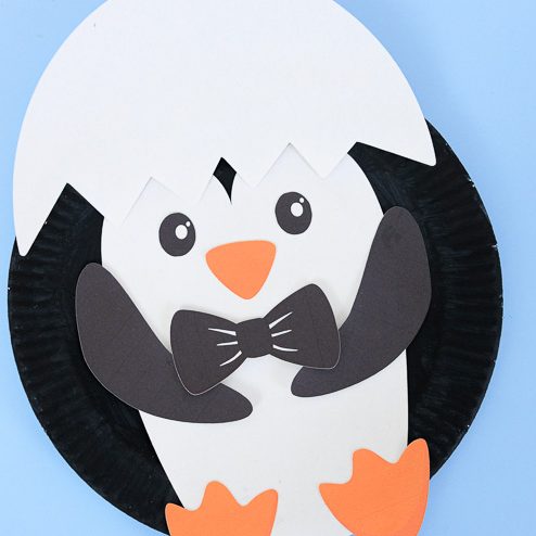 cute little hatching penguin craft.