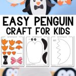 paper plate penguin craft for kids - Pinterest image