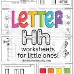 letter h worksheets - Pinterest image