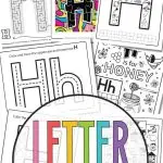 letter h worksheets - Pinterest image